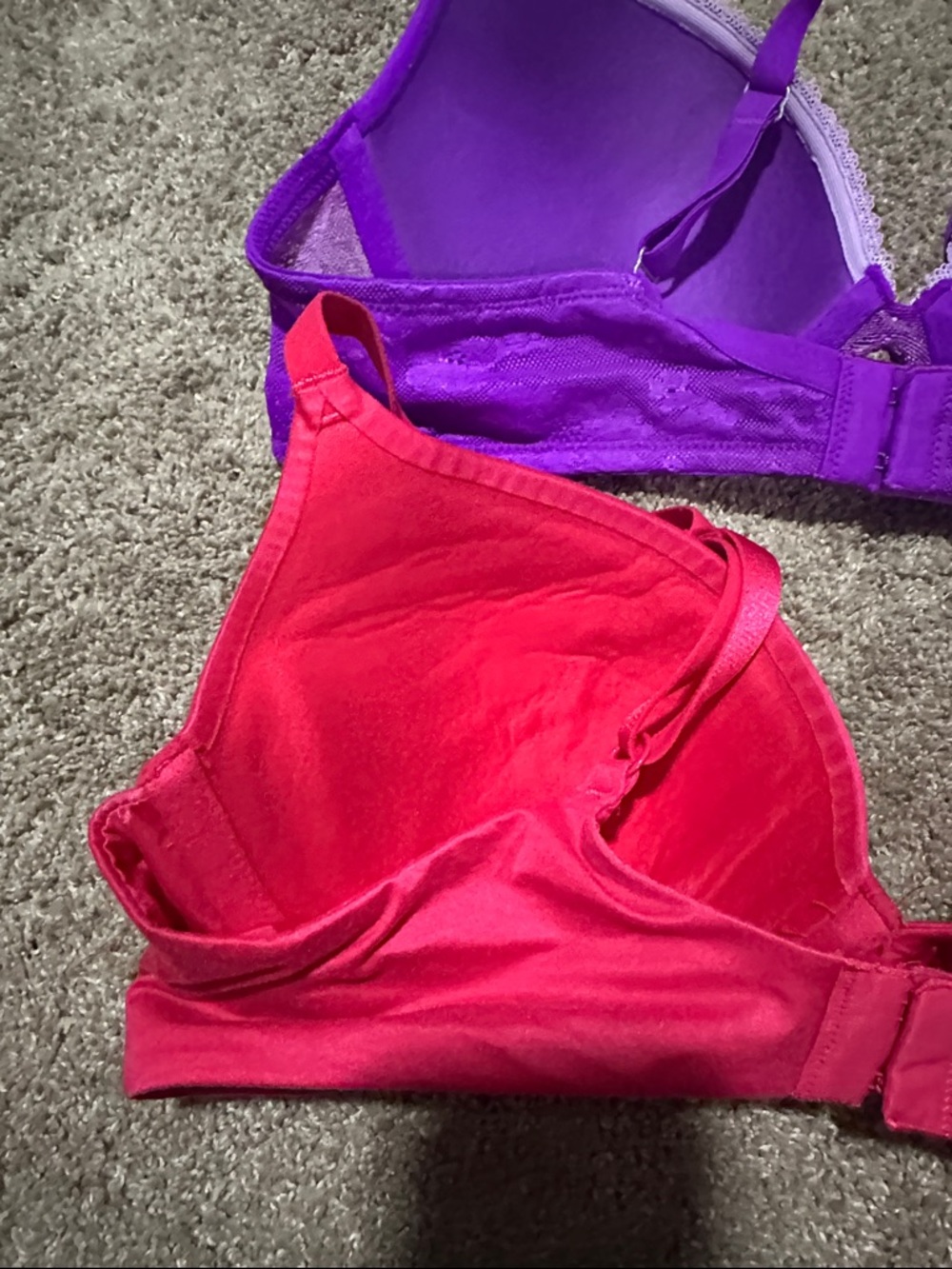 VS Purple and Hot Pink Embellished Push-Up Bras - Picture 7 of 12
